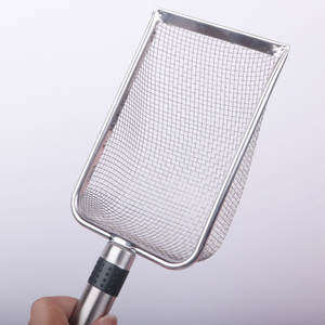 Paletta per lettiera per gatti in acciaio inossidabile con fori fini, filtro a fori piccoli per sabbia minerale e bentonite, grande paletta metallica per escrementi, per il commercio transfrontaliero dalla Cina - Product Image 4