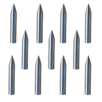Pointe de tir à l'arc en métal de 6mm en carbone durable pour arcs classiques hochant la tête Accessoires de chasseur de tir en plein air pour le tir de chasse