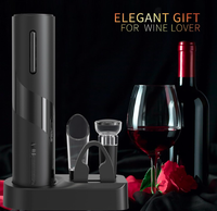 Tire-bouchon électrique rechargeable automatique avec coupe-capsule, aérateur et verseur pour la maison, le bar, la cuisine – Coffret cadeau