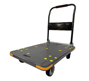 Chariot à main pliable à prix de gros, chariot robuste en plastique, manutention, roue en TPR de 3 pouces, plateforme de déplacement facile - Product Image 3