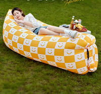 Canapé gonflable d'extérieur, chaise longue portable et pliable, chaise longue de piscine, sac de couchage, lit de plage