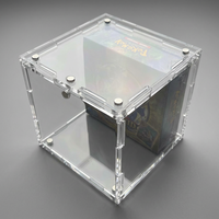 Boîte de protection en acrylique avec couvercle magnétique - Boîte de présentation anti-UV sur mesure pour Scarlet Violet & Elite Trainer Boxes