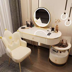Produits <span class=keywords><strong>de</strong></span> maquillage au design simple <span class=keywords><strong>accessoires</strong></span> <span class=keywords><strong>de</strong></span> commode blanche pour <span class=keywords><strong>coiffeuse</strong></span> <span class=keywords><strong>de</strong></span> chambre avec chaises pour professionnels - Product Image 3