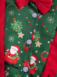 Chemise à carreaux rouge à manches longues et jean pour bébé garçon et fille, 2 pièces, 0-3T, vêtements pour bébé garçon, Noël KBCS-008 - Product Image 4