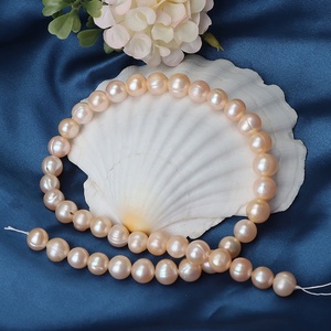 Perle Naturali d'Acqua Dolce a Filo Singolo, Forma Rotonda 9-10mm, Lunghezza 35-36cm, 40 Pezzi per Decorazione Unghie - Product Image 5