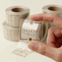 Étiquettes en rouleau personnalisées de luxe en feuille d'or, imperméables, résistantes aux UV, autocollants avec logo pour bouteilles en verre cosmétiques, marque privée