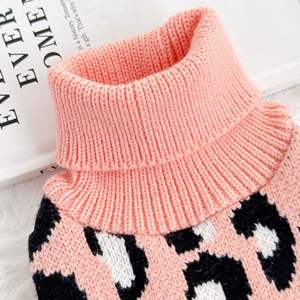 Sweater hewan peliharaan, Sweater hangat motif macan tutul untuk anjing dan kucing jaket pakaian hewan peliharaan untuk anak anjing kucing anjing Sweater - Product Image 5