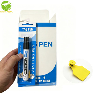 Pennarelli per Identificazione Animale Impermeabili con Inchiostro Nero Resistente, per Etichette Orecchio di Bovini, Ovini e Suini - Product Image 2