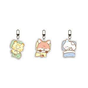 Custom Cartoon Version Q Image Cute Acrylic UV Printed <b>Anime</b> Pattern Key Chain Bag Pendant Fashion Trend Student - Product Image 3