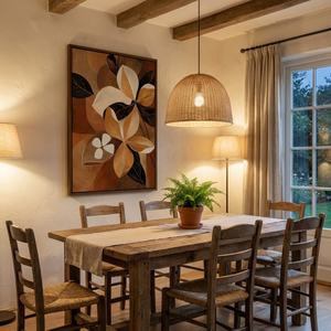 Pintura Abstracta de Pétalos Suaves en Tonos Neutros, Pintura al Óleo Pintada a Mano sobre Lienzo Texturizado, Obra de Arte Comercial Grande, Arte Decorativo - Product Image 4