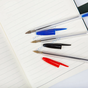 Stylo d'écriture pour étudiants et bureaux Stylo en plastique promotionnel stationnaire scolaire avec logo personnalisé Stylo à bille <span class=keywords><strong>persistant</strong></span> simple et lisse - Product Image 4