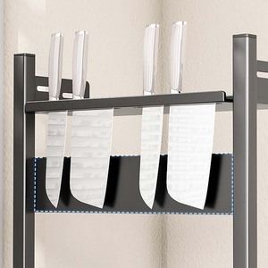 Estante de almacenamiento multifuncional de cocina ajustable de 3 capas, organizador de herramientas para cuchillos, estante de almacenamiento de especias desmontable - Product Image 6