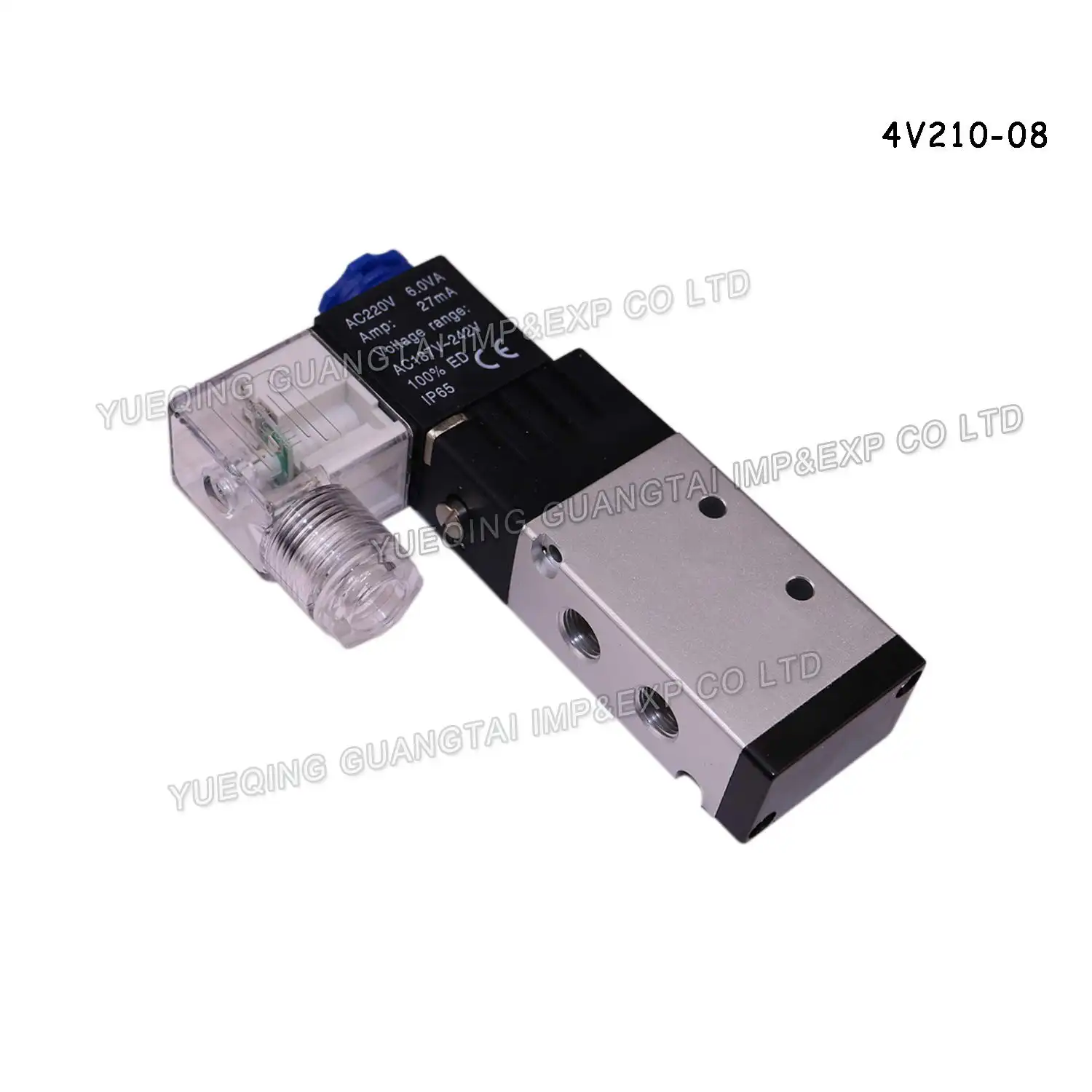 High Quality 4V210-08 24V 110V 220V AirTac Type 5/2 way electric coil Pneumatic Solenoid Valve