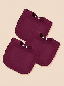 Babero con volantes, con fuerte absorción de agua, material suave y transpirable, adecuado para bebés de 0 a 3 años. - Product Image 2