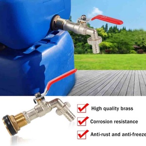 Garden Brass Fitting with Filtre 1/2" IBC Water Tank <b>Tap</b> Garden Hose Thread Faucet IBC Tank <b>Valve</b> Hose Connector - Product Image 5