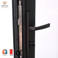 Porte pliante en alliage d'aluminium, design moderne minimaliste, portes pivotantes en aluminium, porte pliante personnalisable