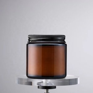 Chất Lượng Cao Sẵn Sàng Để Tàu 60Ml 120Ml 250Ml 500Ml 1000Ml Hổ Phách Nến Container Chịu Nhiệt Thủy Tinh Nến Tàu Với Nắp - Product Image 1