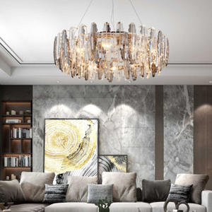 <span class=keywords><strong>NUEVO</strong></span> Diseño de Lámpara de Araña LED de Cristal de Lujo, Lámpara Colgante de Estilo Nórdico para Sala de Estar, <span class=keywords><strong>Hotel</strong></span>, Vestíbulo, Decoración Artística - Product Image 4