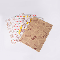 Papiers personnalisés jetables écologiques biodégradables imperméables et résistants à l'huile, enduits de PE, pour hamburgers, poulet frit, sandwichs, gâteaux et pains