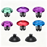 Kit de réparation de capuchons de joystick métalliques 6 en 2, axe métallique haute durabilité, compatible avec les manettes PS5, DS5, Switch Pro, Xbox