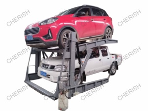 Plafond bas 2 voiture garage stockage empileur deux poteaux <span class=keywords><strong>inclinable</strong></span> hydraulique/incliné élévateur de stationnement ascenseur de parc - Product Image 5