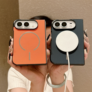 เคสโทรศัพท์มือถือแบบแม่เหล็กคุณภาพสูง สำหรับ iPhone ultra 18 Fold ลายผ้าลินิน ผิวด้าน ป้องกันแรงกระแทก - Product Image 5