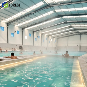 Centre de complexe piscinique en acier à structure sans colonnes, grande portée, pour installations sportives aquatiques intérieures et bâtiment de stockage - Product Image 1