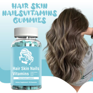 Biotin Nails Gomitas para el crecimiento del cabello Vitaminas y suplementos Sulfato de hormona de crecimiento humano sin plátano Biotin Repair Oem - Product Image 6