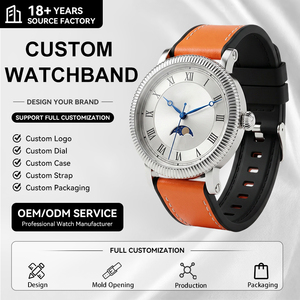 Correa de Reloj Deportiva Profesional Inteligente de 20 mm, de Cuero Genuino y Silicona, Impermeable, Transpirable, Suave y Ajustable, al por Mayor - Product Image 1