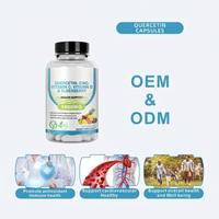 HDK OEM ODM Quercétine Zinc Vitamine C D Capsules d'agripaume Santé immunitaire et cardiovasculaire Supplément végétalien Halal Non-OGM