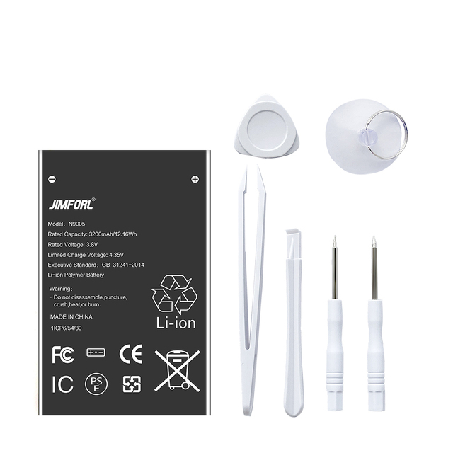 For Samsung for Galaxy N9005 3200mAh Battery Original 3.85v Voltage 3200mAh Replacement Parts MSDS for Note 3 Repair