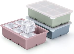 Bandeja de silicona de grado alimenticio para cubitos de hielo, sin BPA, molde de fácil desmolde con logotipo personalizado - Product Image 1