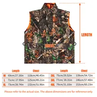 Chaleco de Caza Camuflado para Hombre, Chaqueta sin Mangas, Transpirable, Color Naranja
