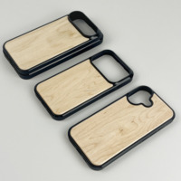 Coque de téléphone en érable, ébauches en bois pour gravure laser, couverture en bois de luxe pour iPhone 17 Pro Max 16 15 14 13 12 11