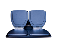 Siège double pliable universel monté sur attelage, banc de camping pour hayon pour Mercedes V-Class W447 & AITO M7 SUV MPV Utilisation extérieure