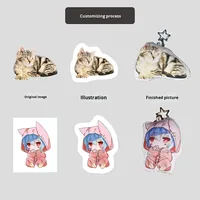 Porte-clés en peluche personnalisé avec son, en forme de personnage de dessin animé, en tissu, avec rembourrage en coton PP