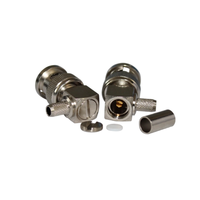 Connecteur BNC mâle coudé haute performance BNC-C-JW3 pour câbles RG58 RG142 à sertir