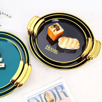 Plateaux de rangement créatifs en plastique blanc écologiques 3-en-1 pour collations, fruits, bijoux, parfums et cosmétiques