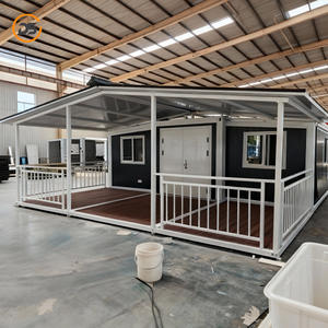 בית מכולה נייד מפלדה טרומית בגודל 20 רגל, ניתן להרחבה, 3 חדרים, למלון, למגורים, לבית, לקבינה - Product Image 4