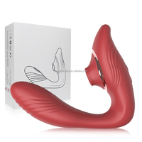 Seappiness Klitoris-Saugvibrator Klitoris-Stimulator Silikon Weibliches Erwachsenen-Masturbations-Dildo Sexspielzeug für Frauen 10 Vibrationsstufen
