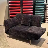 Fauteuil en tissu minimaliste de style italien/nordique, siège individuel décontracté avec accoudoir pivotant pour salon, chambre ou bureau