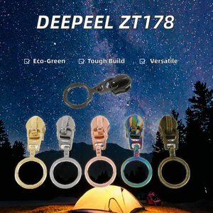 Pour ZT178 5 #   Tirette de fermeture éclair en alliage de zinc écologique pour vêtements, accessoire de couture, kits de réparation de fermetures éclair pour vestes, poches et sacs, auto-réparation - Product Image 2