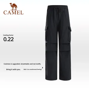 شورت رجالي جديد بتصميم عسكري من النايلون سريع الجفاف بخصر مطاطي من Camel Vintage Outdoor، مقاس 26، مثالي للربيع والصيف، يسمح بالتهوية ويزيل الرطوبة ويحمي من الشمس. - Product Image 3