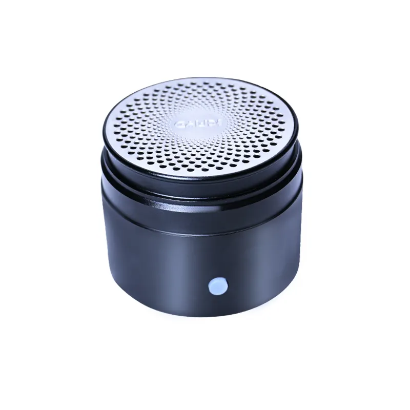 Speaker Mini Drum desain silinder, speaker nirkabel portabel bass aluminium Aloi, speaker mini tahan air IPX6 bt 5.3