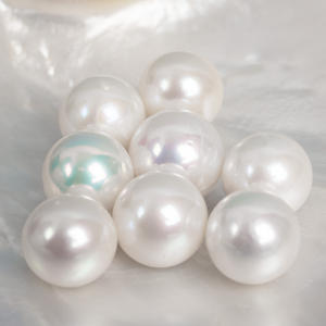 Tự nhiên trắng 10-11mm AAAA Vòng nước ngọt lỏng ngọc trai kích thước lớn cặp cho DIY Bông tai đồ trang sức làm - Product Image 3