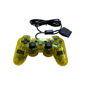 Amarillo PS2 Gamepad con cable Joystick Controlador transparente Manette para PS2 Controlador amarillo claro Mando Compatible con <span class=keywords><strong>PC</strong></span> - Product Image 4