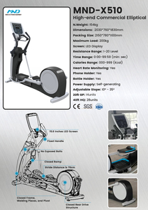 Équipement d'exercice de <span class=keywords><strong>luxe</strong></span> Machine de fitness Équipement cardio Cross Trainer <span class=keywords><strong>Elliptique</strong></span> commercial avec glissière - Product Image 2
