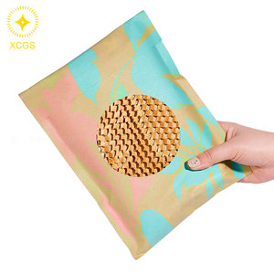 Tùy chỉnh thân thiện với môi trường compostable Kraft túi giấy phân hủy sinh học tổ ong đệm bọc cho thư gửi thư cho kính - Product Image 6