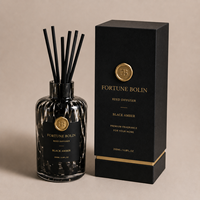 Diffuseurs de parfum d'intérieur haut de gamme de luxe avec bâtonnets en fibre, diffuseurs à roseaux, support pour bougies parfumées à marque privée