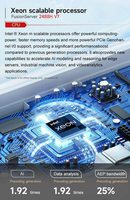 Casing rak Nas sistem V7 Xfusion, penyimpanan komputer sistem 2u 1u 4u, Chassis Xeon Pc 10gbps Gpu khusus Ai Data Cpu Intel Server 2488h